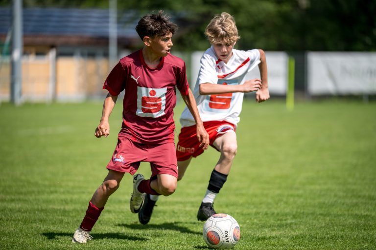 Fußball Schülerliga, Finaltag, Endspiel: SMS Nüziders vs PG Mehrerau, Siegerfoto SMS Nüziders