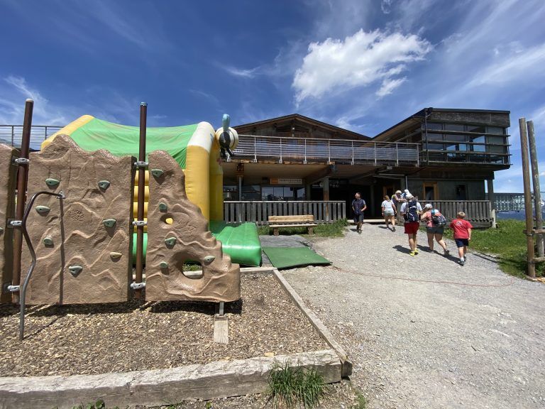 Baustelle, Bergrestaurant Grüneck, Golm