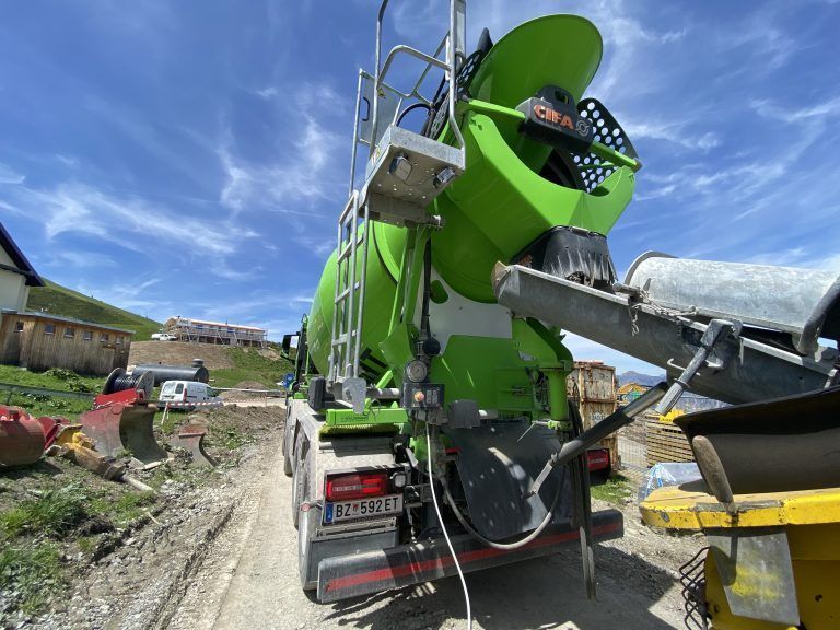 Baustelle, Bergrestaurant Grüneck, Golm