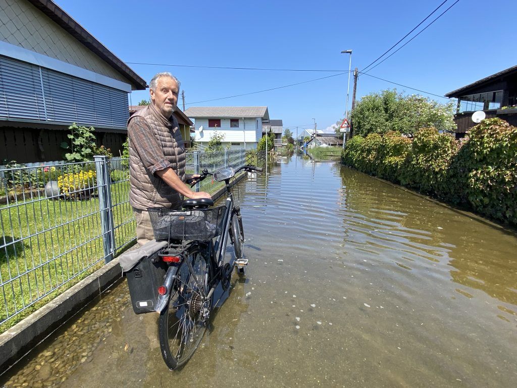Hochwasser in Klein Venedig: &#8220;Das ist hier recht normal&#8221;