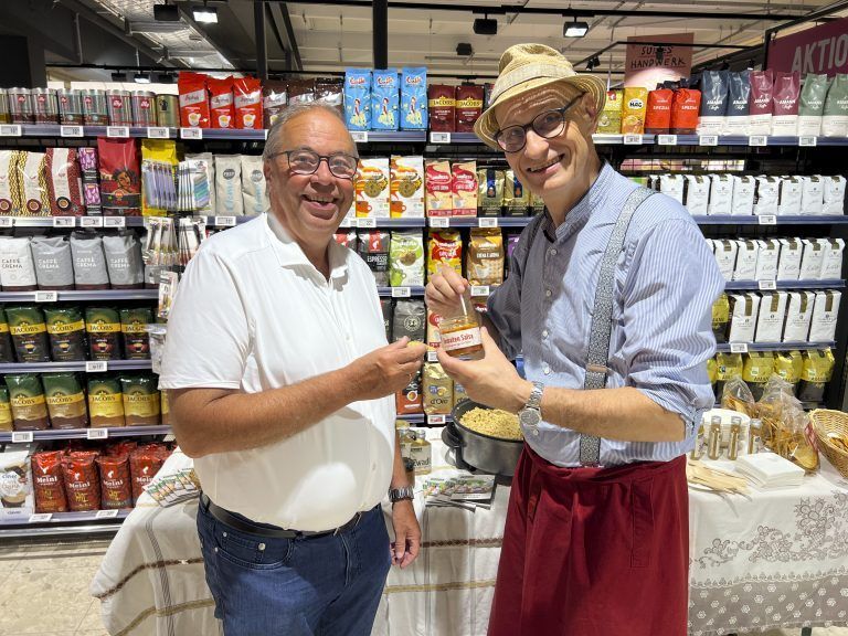 Lagen mit ihrem Dip richtig: Walter Pfanner und Richard Dietrich