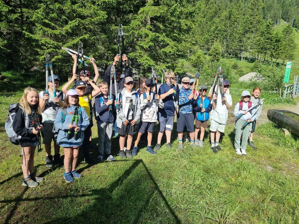 Mittelschüler verbrachten eine Woche auf der Alpe &#8211; ganz ohne Handy