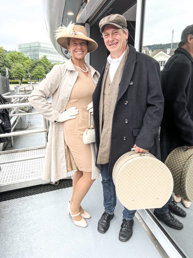 Sandy und Norbert Pfeiffer mit Mut zum Hut