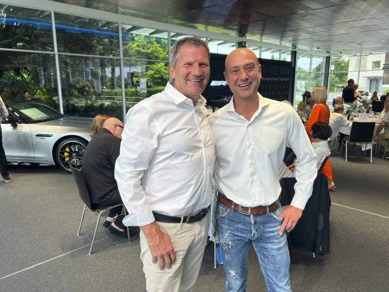 Werner Metzler und Oliver Bertsch (Bevanda) feierten mit