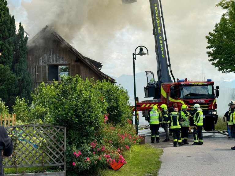 Dachstuhlbrand in Koblach
