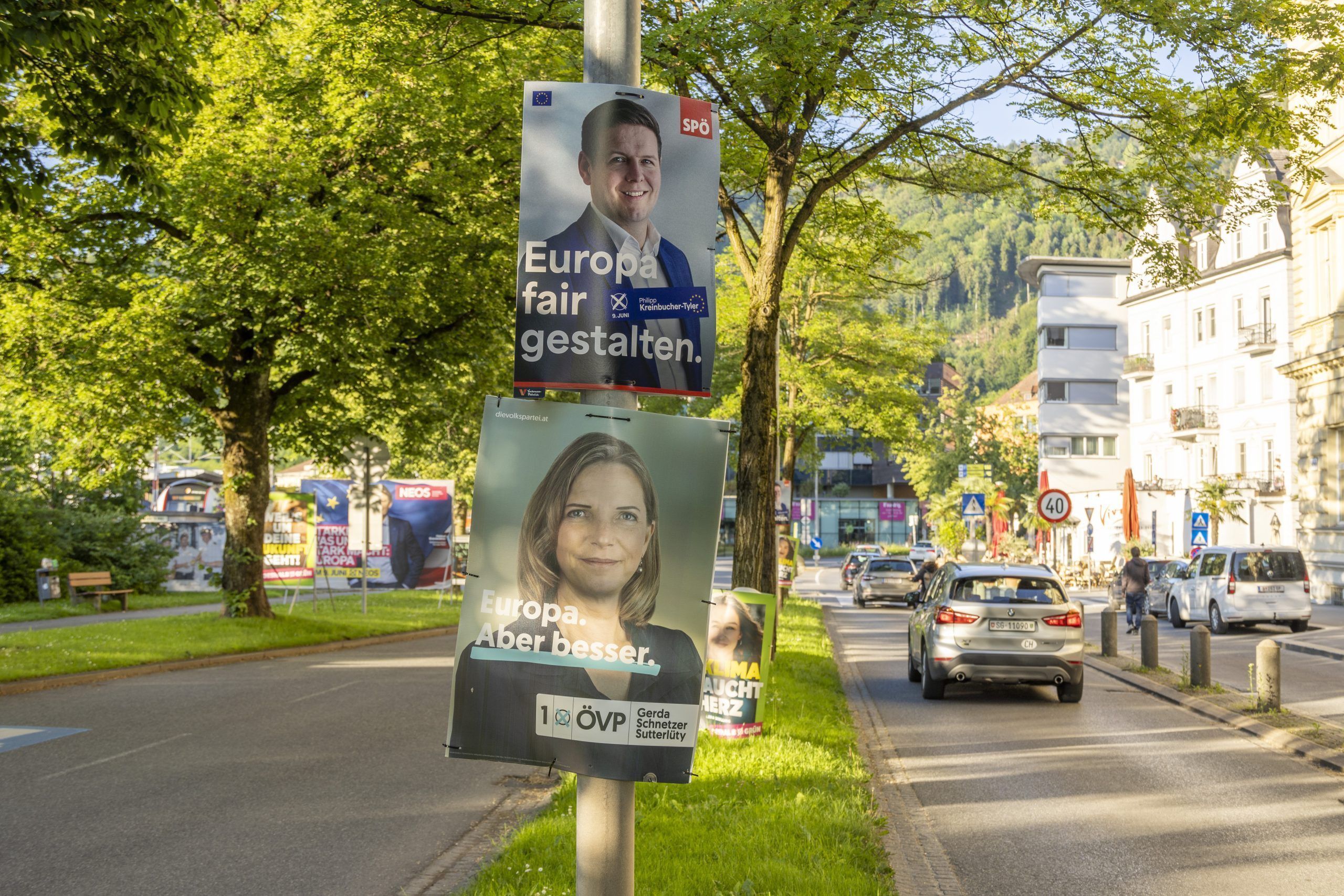 Wahlplakate EU-Wahl Politik Werbung