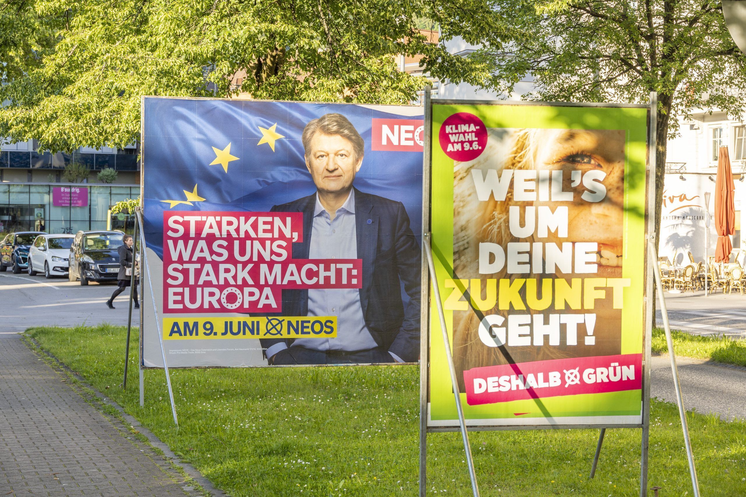 Wahlplakate EU-Wahl Politik Werbung