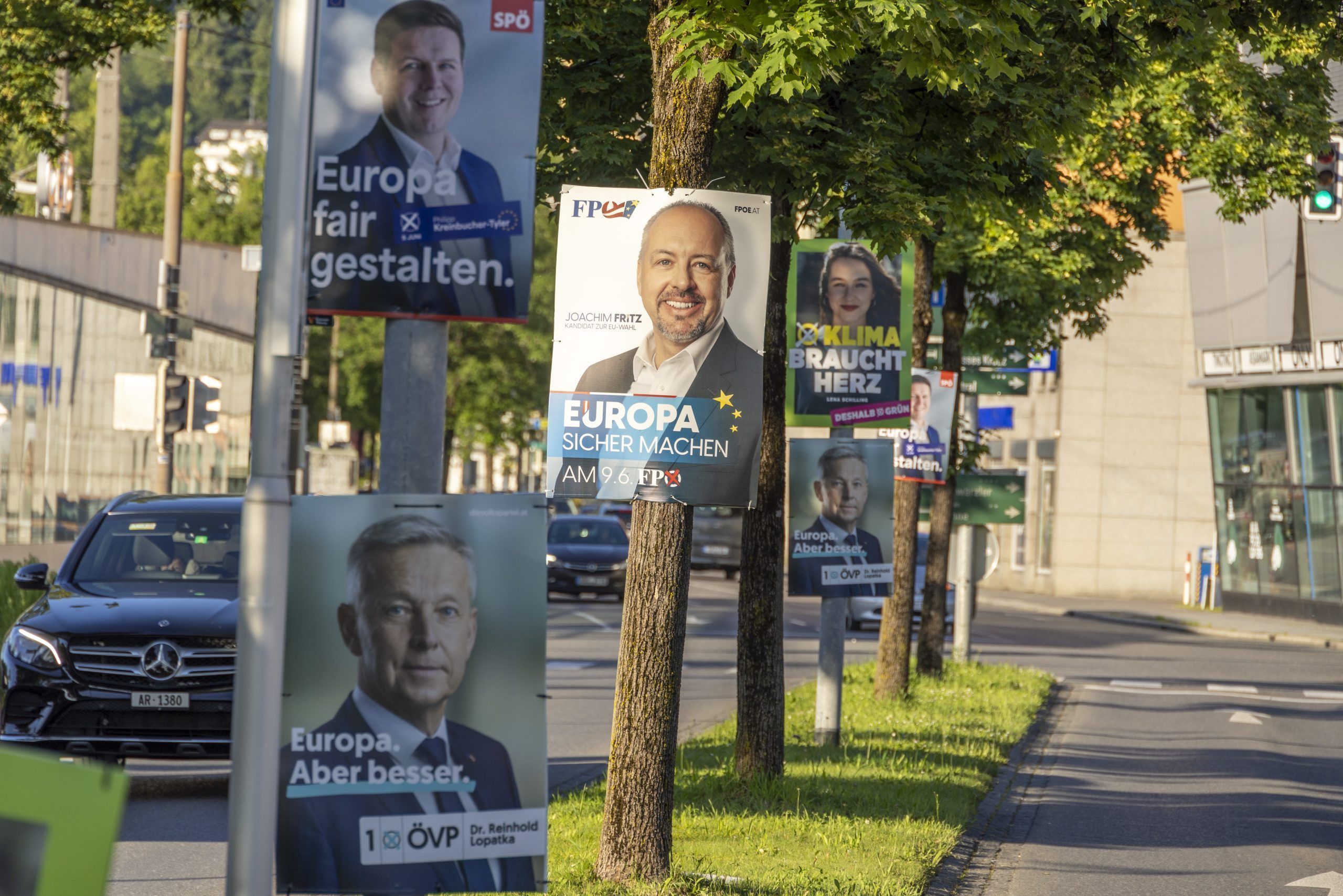 Wahlplakate EU-Wahl Politik Werbung