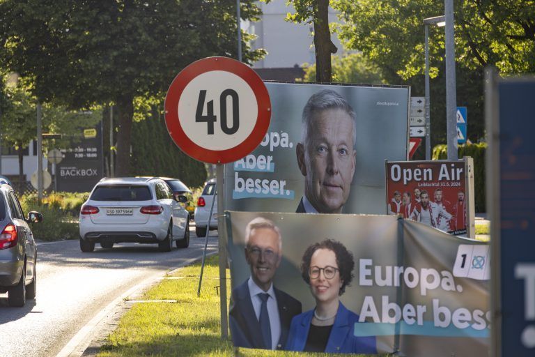 Wahlplakate EU-Wahl Politik Werbung