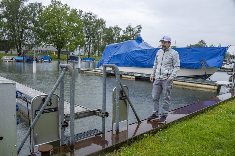 Hochwasser Wetter Regen Niederschlag Fischerstüble in Fussach