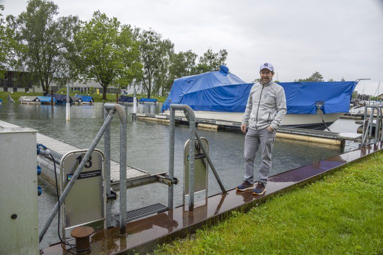Hochwasser Wetter Regen Niederschlag Fischerstüble in Fussach