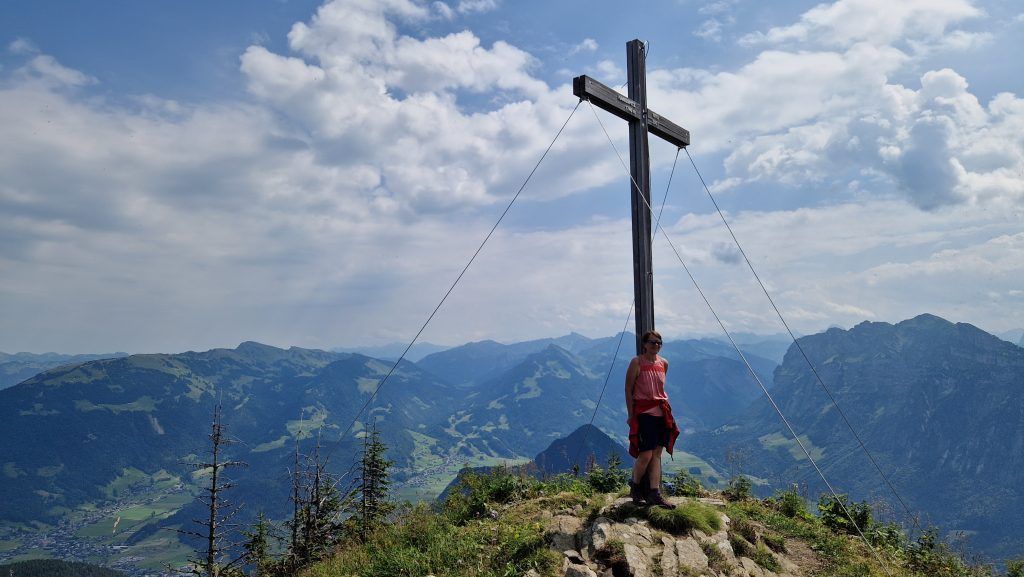 Die Wälder Seite des Dornbirner Firsts