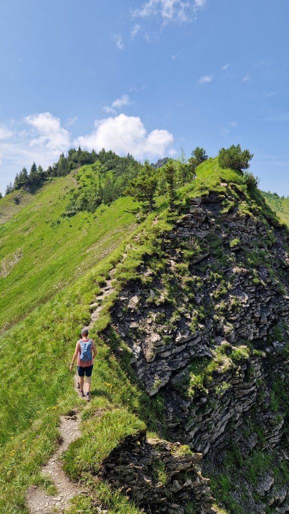 Die Wälder Seite des Dornbirner Firsts