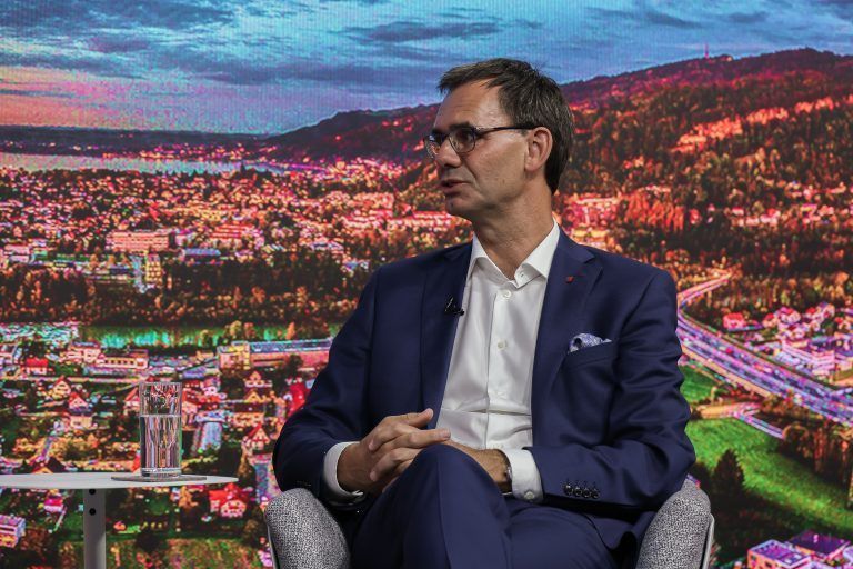 Sommergespräche, Fotos vom Sommergespräch mit Markus Wallner. Interview führen Isabel und Birgit.