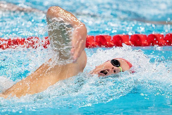 Auböck präsentiert sich über 800 m Kraul mit guter Leistung