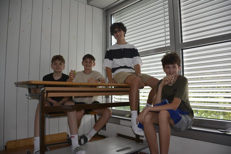 David Pantau, Raphael Maghörndl, Nino Prasch und Marius Möschel - SDG-Projekte des BG Feldkirch-Rebberggasse