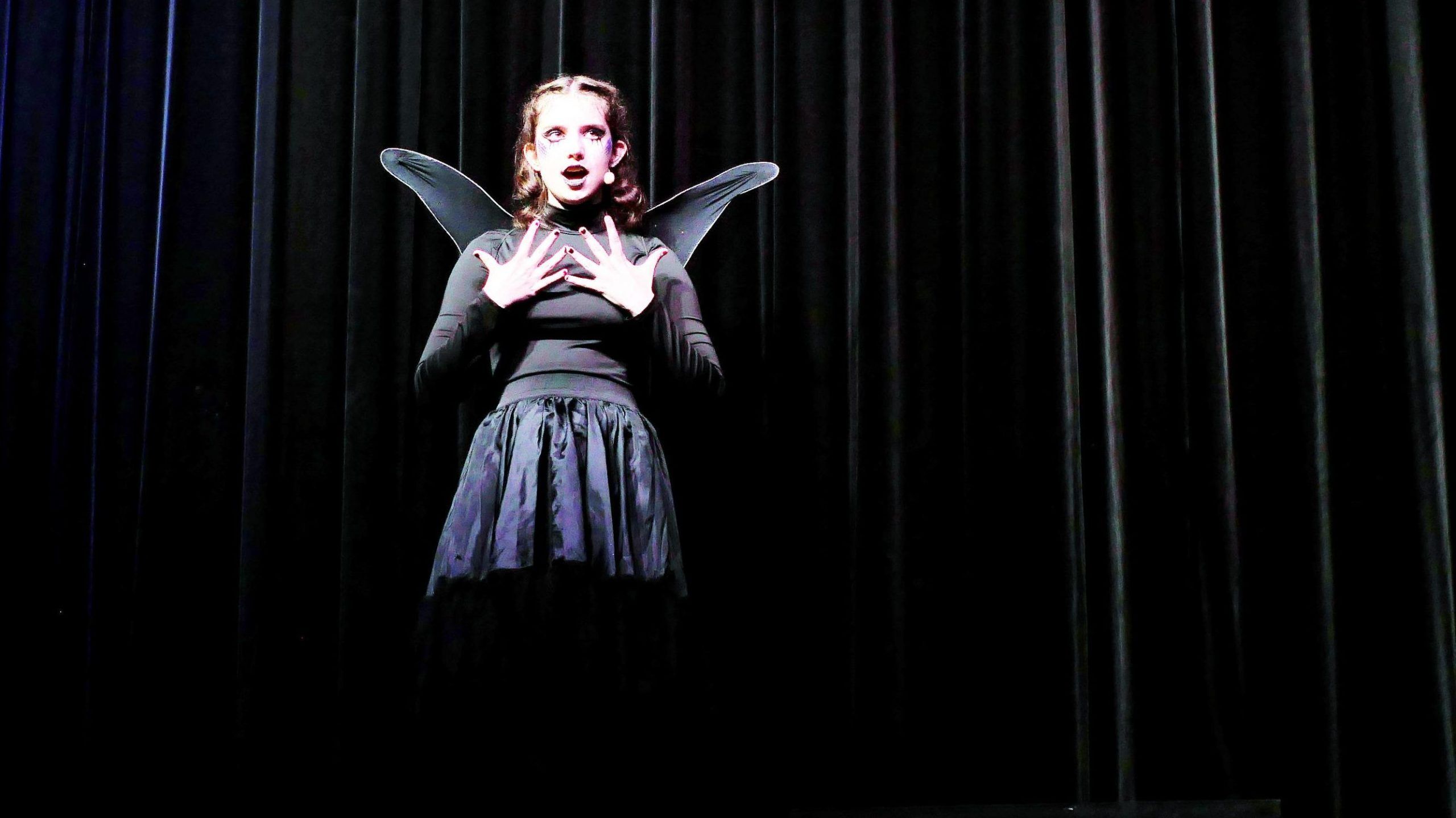 Mia Röck interpretierte die Rolle der bösen Fee - Musical "Dornröschen" - Musikmittelschule Bregenz-Stadt in Hörbranz (28./29. Juni 2024)