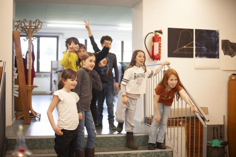 Gute Laune war Programm bei den verschiedenen Workshops. - Ausstellung „Gestern. Heute. Morgen.“