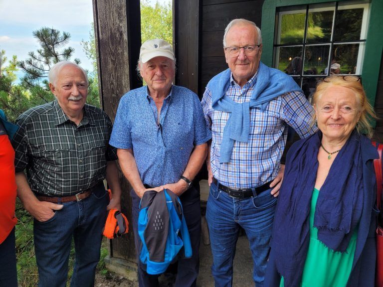 Klaus Reichart, Heinz Reichart, Werner Reichart und Ingrid Müller (geb. Reichart). - Bilder vom 95-Jahr-Jubiläum der Theresienkapelle am Pfänder (Nachbericht) - Bilder vom 95-Jahr-Jubiläum der Theresienkapelle am Pfänder (Nachbericht)