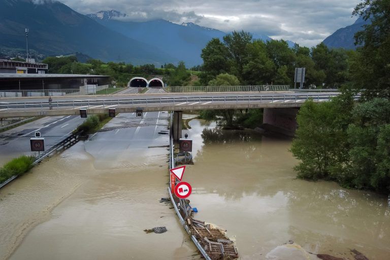 TOPSHOT-SWITZERLAND-WEATHER