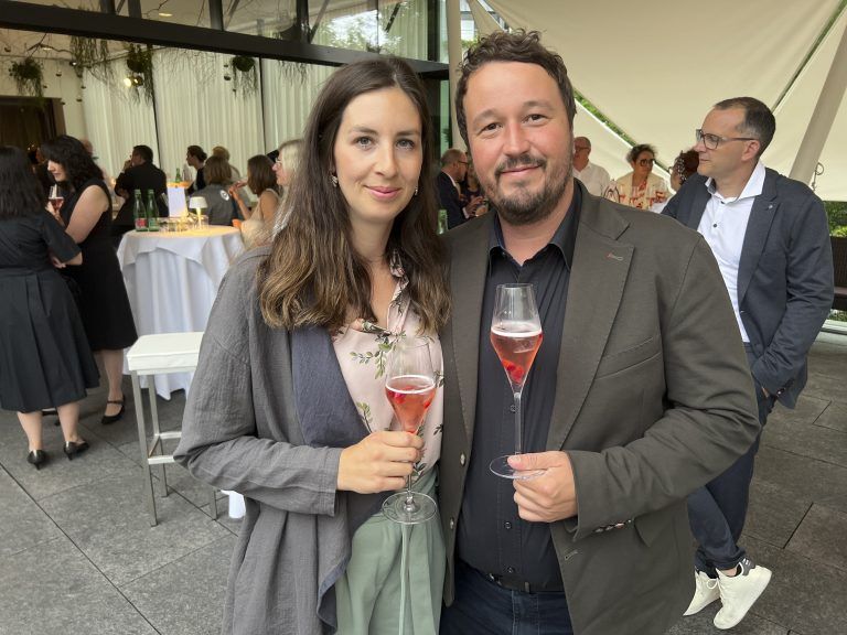Alexandra und Markus Pfanner bevorzugten die Terrasse