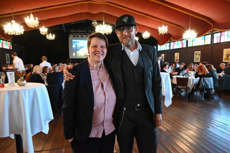 Lisa-Marie Berkmann und Roman Zöhrer vom Freudenhaus feierten mit ihren Gästen am Mittwochabend ein Doppeljubiläum. - © bvs