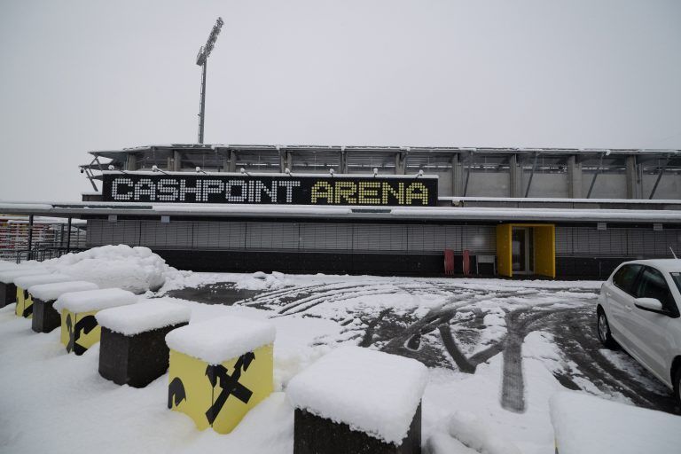 SCR Altach, Cashpoint Arena, Spiel wegen Schnee abgesagt