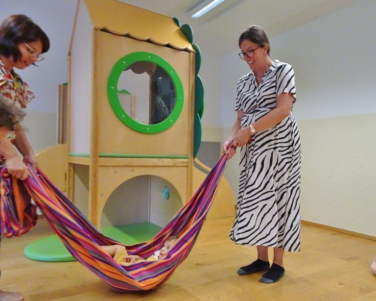Maja Pollak hat zwei Jahre lang mit großer Begeisterung die Purzelbaumgruppe in Dornbirn geleitet - jetzt geht es aber vorerst einmal in die Babypause. - © cth