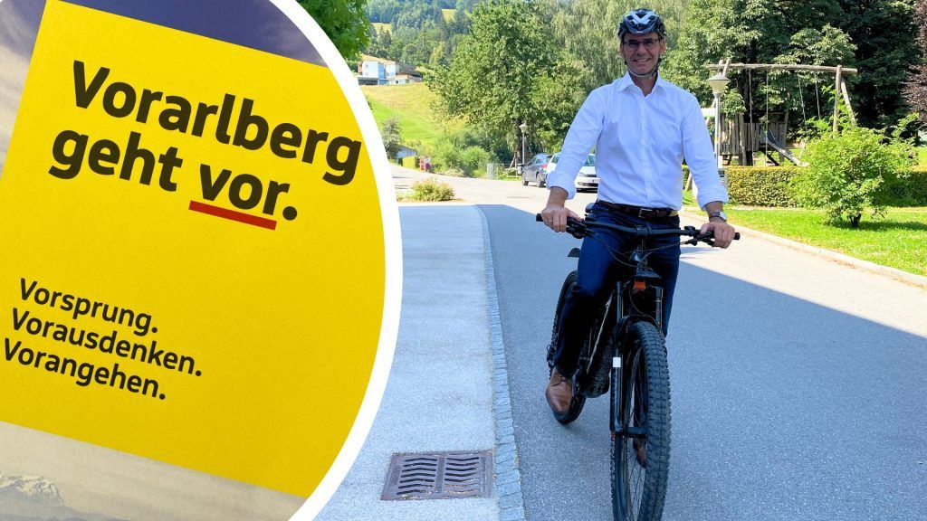 Wallner radelt in den Wahlkampf: &#8220;Vorarlberg geht vor&#8221; mit Leistung,  Sicherheit und Wohnen