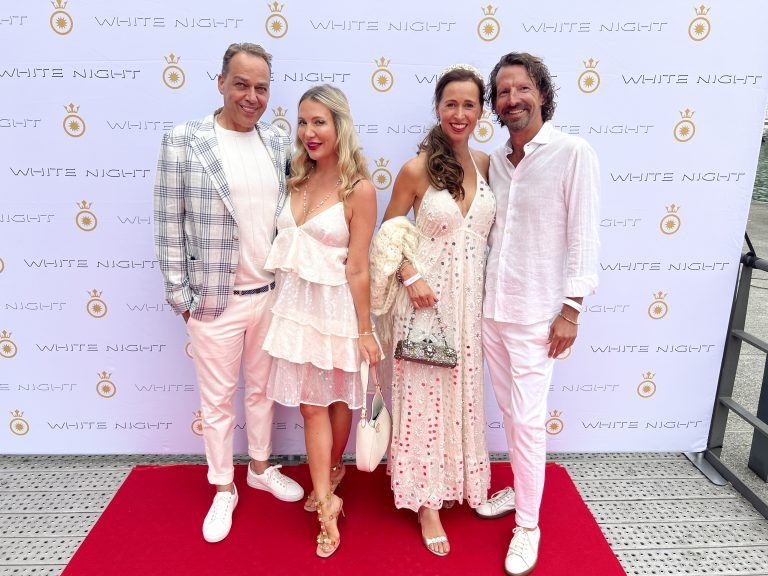 Olga und Michael Stark mit Erika Walch und Dieter Fuchs (r.)