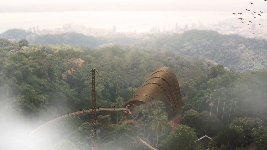 Mit dieser Seilbahn fährt man ins tropische Paradies