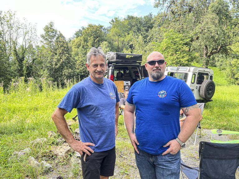 Walter Nesensohn und Patrick Erhard vom Geländewagen Club Vlbg.