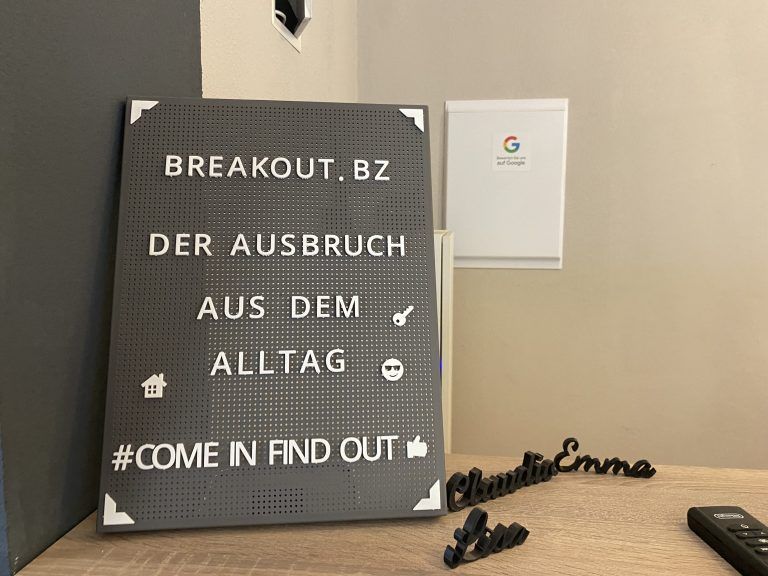 Breakout, Escape Room, Schließung