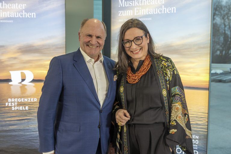 Pressekonferenz zur Neubesetzung der Intendanz (Bregenzer Festspiele)Finnin Lilli Paasikivi neue Intendantin der Bregenzer Festpiele Festspielhaus