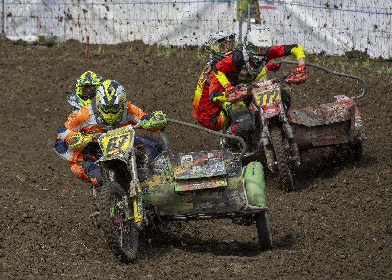 Motocross Montikel 2024 Veranstaltung 1. Rennlauf SAM Seitenwagen # 67 Kevin Bitsche Johannes Vonbun Feldkirch