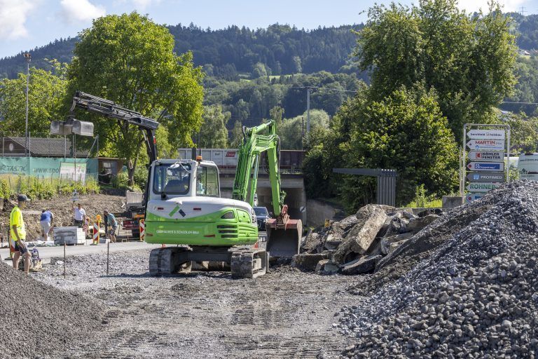 baustelle Wolfurt Güterbahnhof