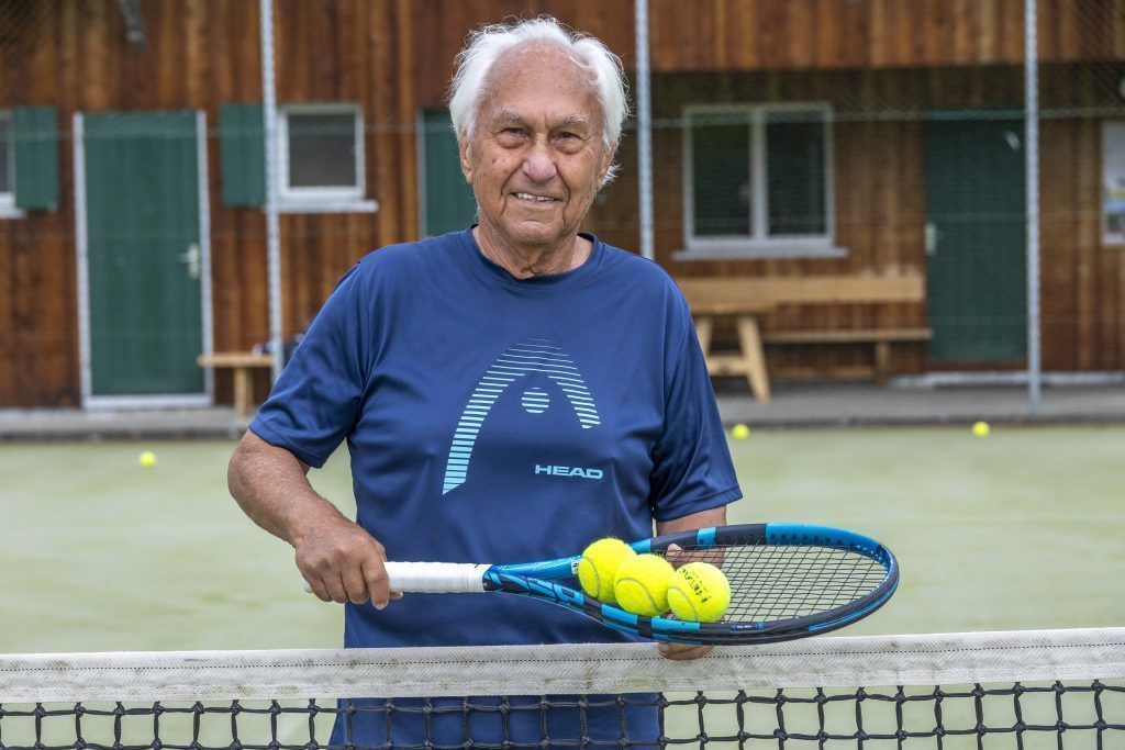 Mit 85 Jahren immer noch am Ball