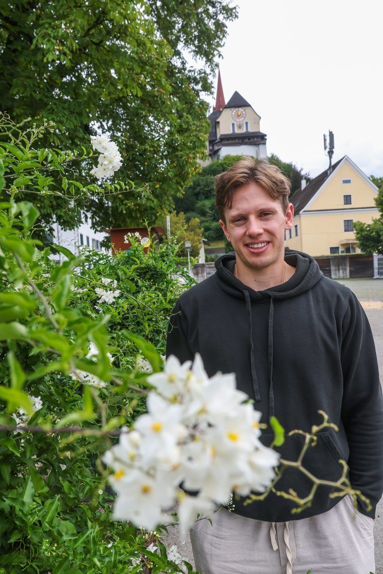 Marco Rossi, vor dem Abflug nach Kanada