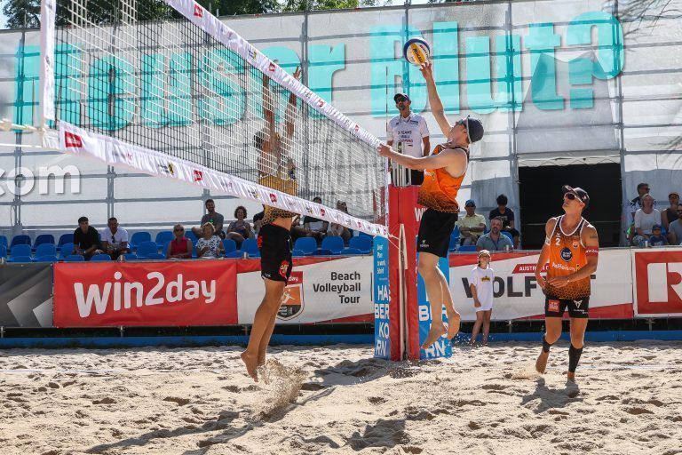 Beachvolleyball, Wolfurttrophy, Spiel 1 (Jakob Reiter)