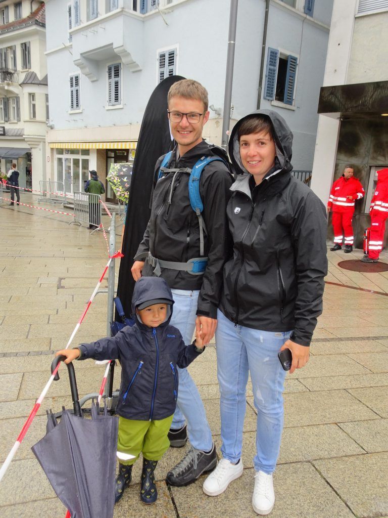 Familie Kohler ließ es sich nicht nehmen, trotz Regenwetter die Rad-Käferle anzufeuern. - Gelungene Premiere der ersten Dornbirner Radtage - Die Dornbirner Radtage boten für jeden Radfan etwas Besonderes.