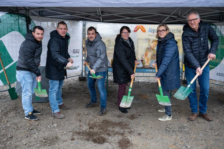 Spatenstich der Alpenländischen in Ludesch, Wohnanlage