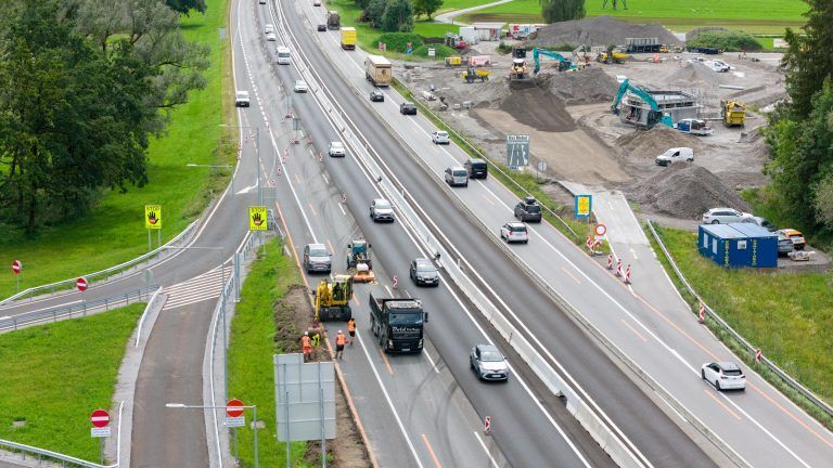 DROHNENBILDER – Update Baustelle Autobahn Dornbirn
