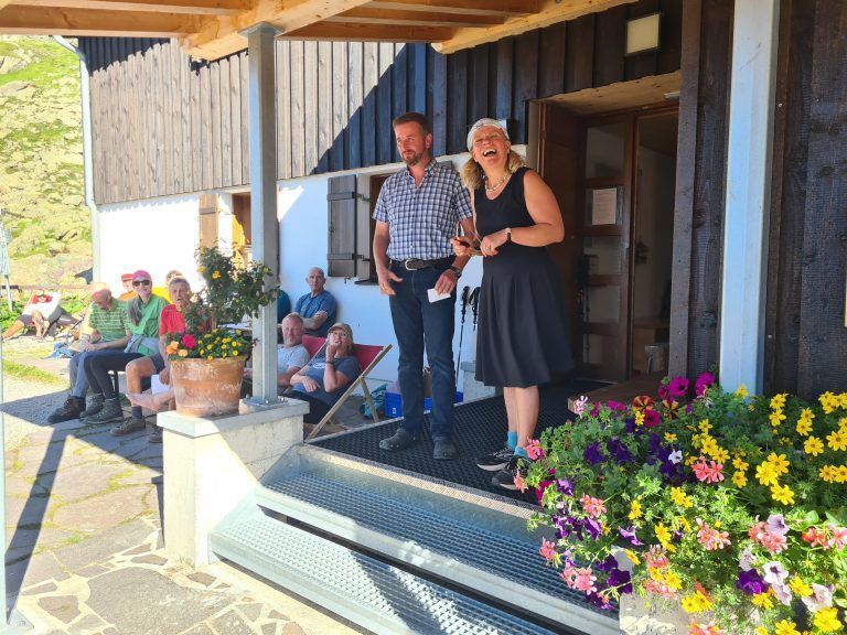 Tübinger Hütte, Eröffnungsfeier, Sanierung
