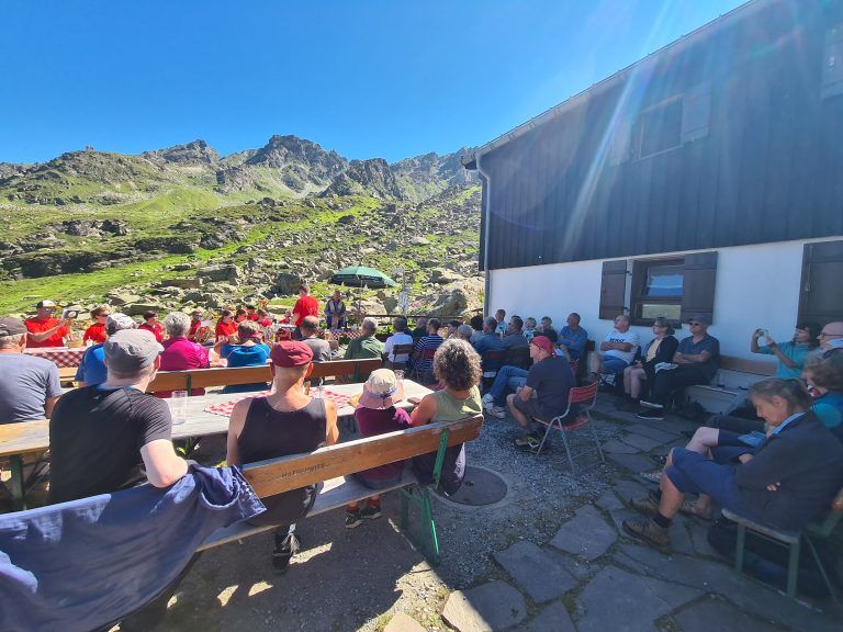 Tübinger Hütte, Eröffnungsfeier, Sanierung