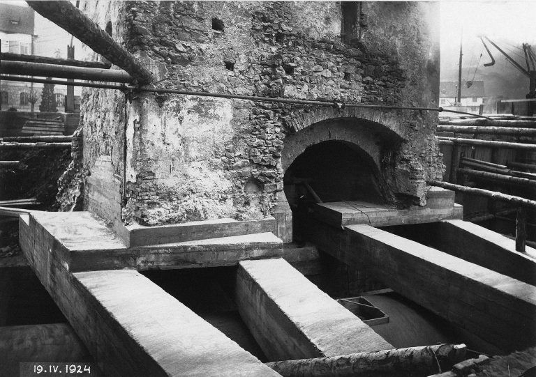 Historische Fotos vom Bau des Verbindungskanals in Feldkirch, 100 Jahre Verbindungskanal