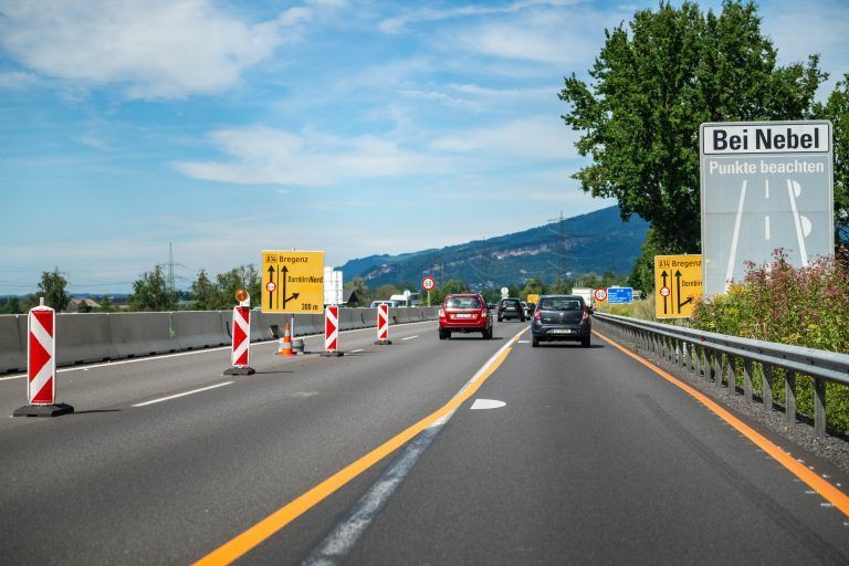 Baustelle Autobahn Dornbirn Nord