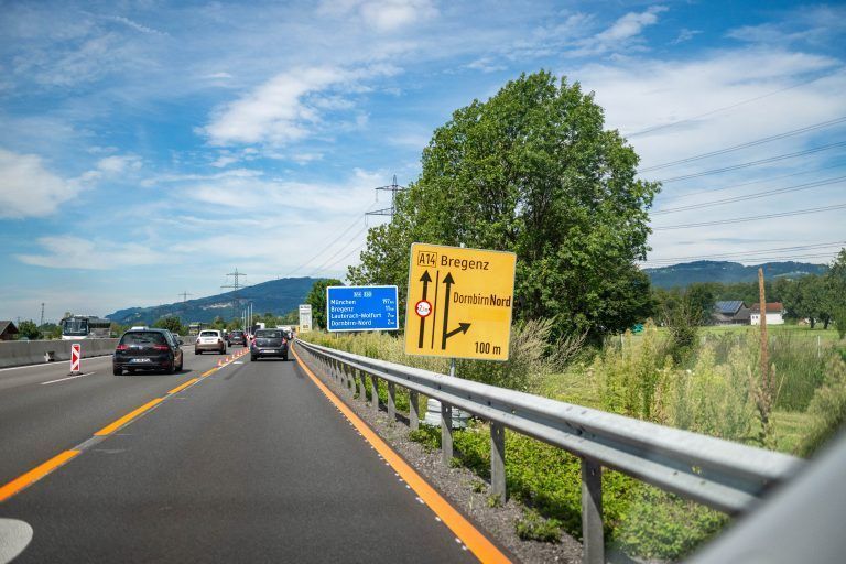 Baustelle Autobahn Dornbirn Nord