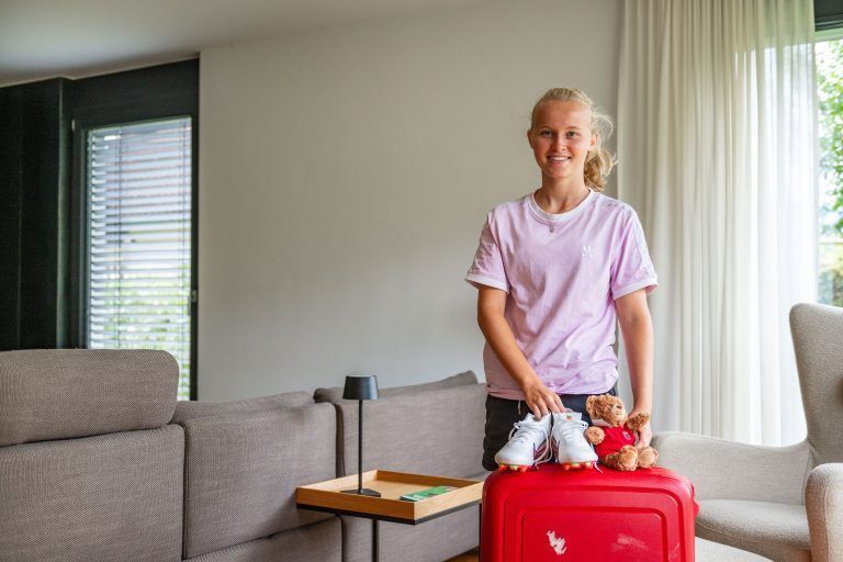 U-20-Nationalteam-Kickerin Emilia Purtscher vor der Abreise zur U20-WM nach Kolumbien