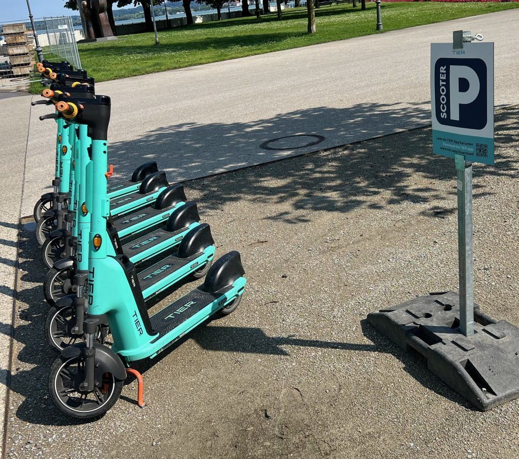 Mit dem E-Scooter von Dornbirn nach Hörbranz: Die Roller nehmen Kurs auf das Rheintal und das Leiblachtal