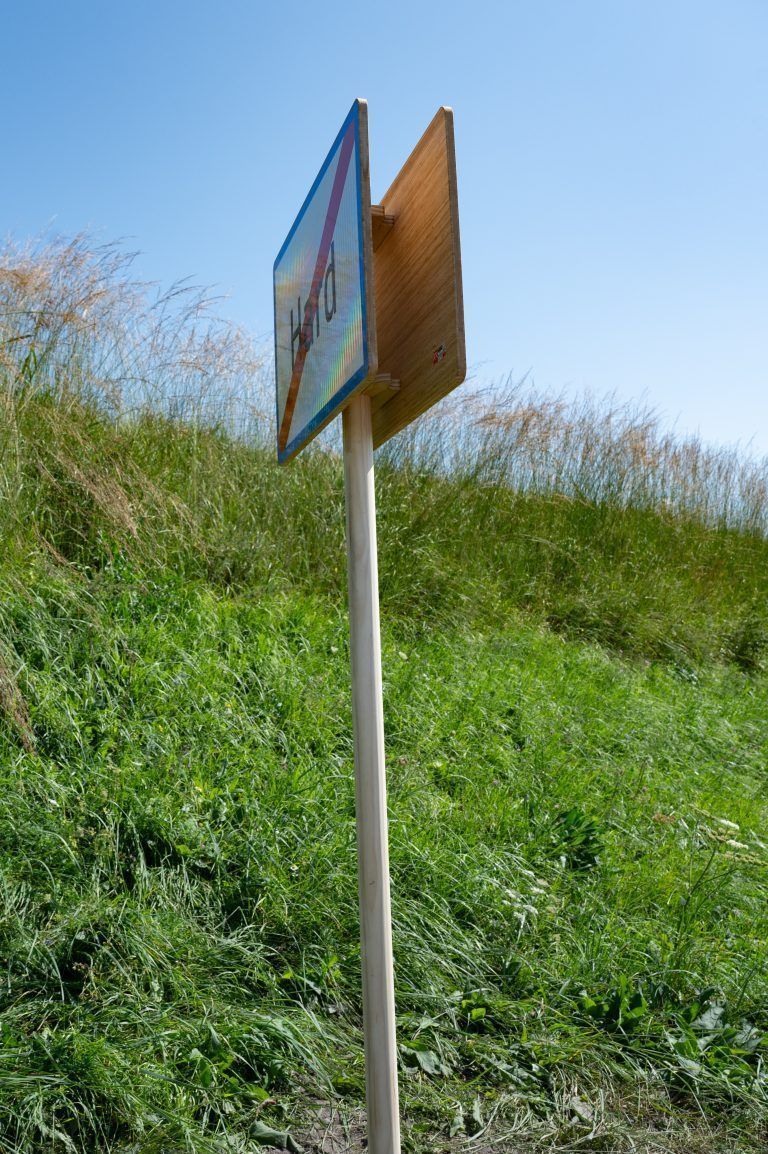 Erstes nachwachsendes Ortsschild Vorarlbergs